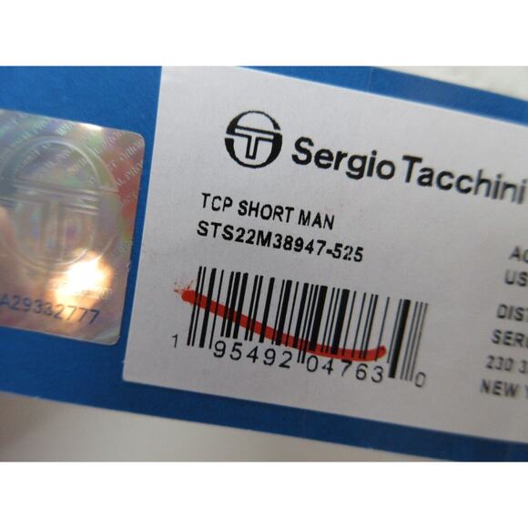 NWT Sergio Tacchini TCP Shorts Mens Size Large Mesh Lined WHITE LIME Shorts - Picture 4 of 13